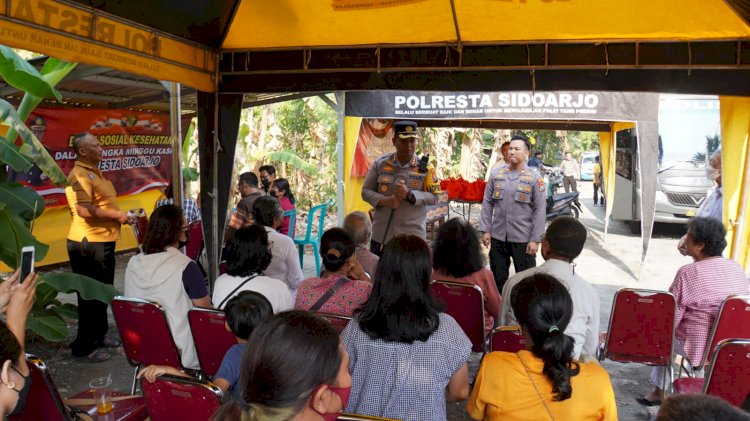 Minggu Kasih Polresta Sidoarjo di GBI Lebo