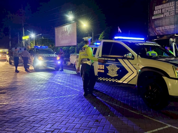 Patroli Skala Besar, Sinergitas Polisi Bersama TNI Antisipasi Konflik Pesilat di Trenggalek