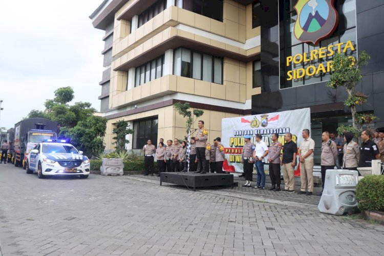 Polresta Sidoarjo Peduli Korban Banjir di Jawa Tengah