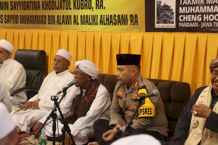 Hadiri Haul Abuya Assayyid Muhammad Bin Alawi Al-Maliki, Kapolres Pasuruan Ajak Ulama Tetap Jaga NKRI