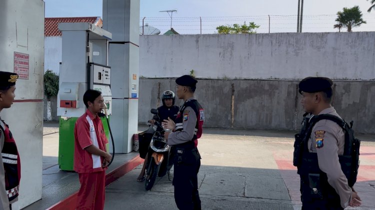 Polres Blitar Kota Cek SPBU Hindari Kecurangan Jelang Mudik Lebaran