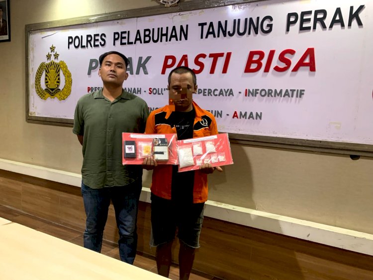 Polres Pelabuhan Tanjungperak Berhasil Mengamankan Seorang Sopir Diduga Edarkan Sabu