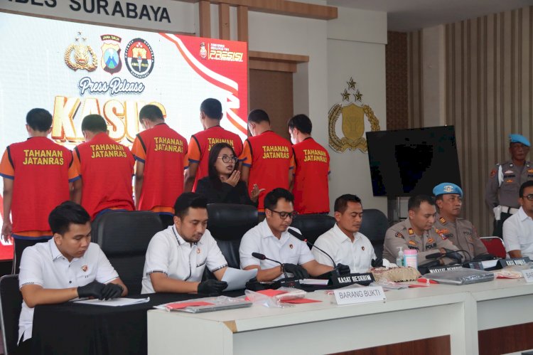 Judol Beromzet 1 Milyar di Bongkar Polrestabes Surabaya