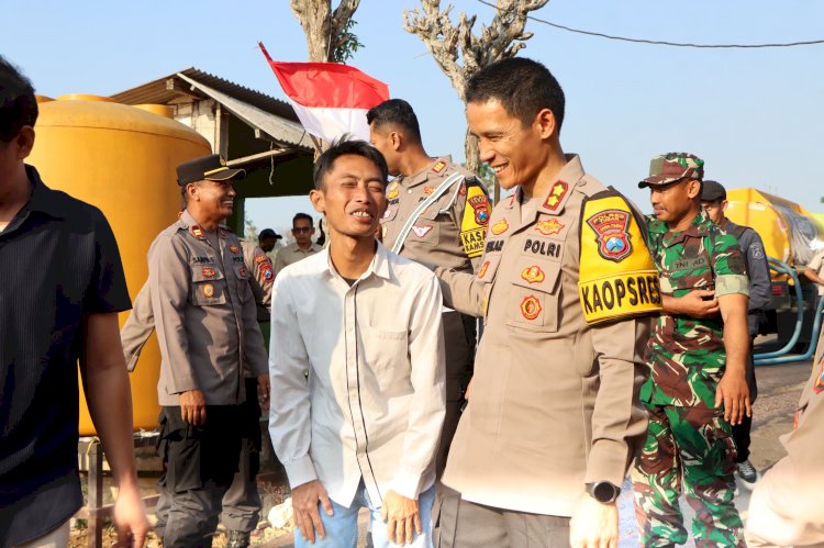 Polres Tuban Kembali Distribusikan Air Bersih Bantu Warga di Musim Kemarau