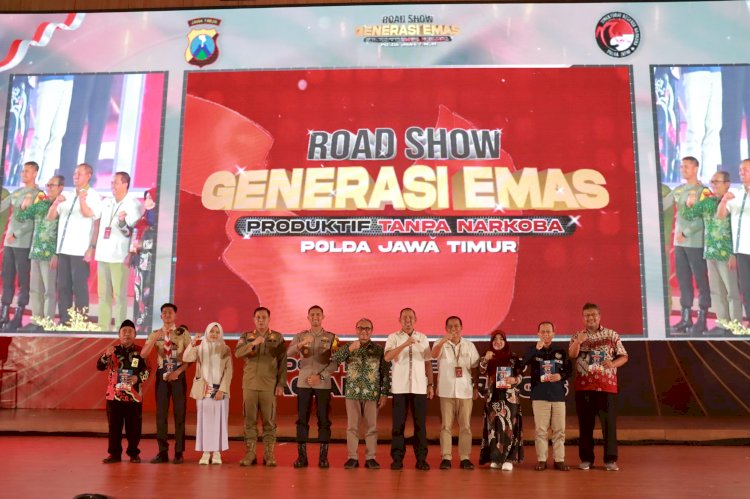 Polda Jatim Gelar Road Show Gerakan Anti Narkoba di Jember