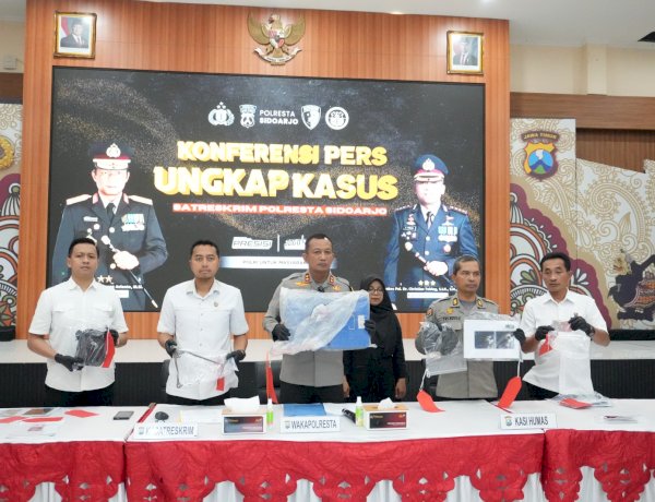 Bobol Brankas Garasi Bus, Polresta Sidoarjo Berhasil Ringkus Pelaku di Lamongan