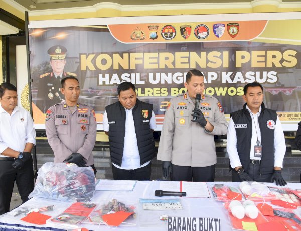 Polres Bondowoso Ungkap Curanmor Amankan 3 Tersangka dan 11 Unit Motor