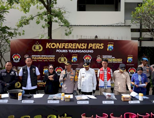 Polres Tulungagung Ungkap Kasus Penyuntikan LPG 3 Kg Dua Tersangka Diamankan