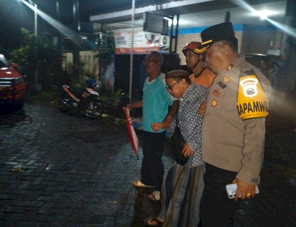 Diterjang Angin Kencang, Kapolsek Gedangan Datangi Rumah Warga Terdampak
