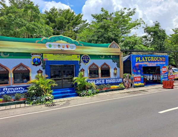 Layanan Mudik Polres Madiun, Sediakan Fasilitas Playground hingga Bengkel Gratis