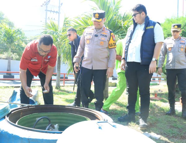 Polres Gresik Pantau SPBU Pastikan Stok Aman di Libur Lebaran