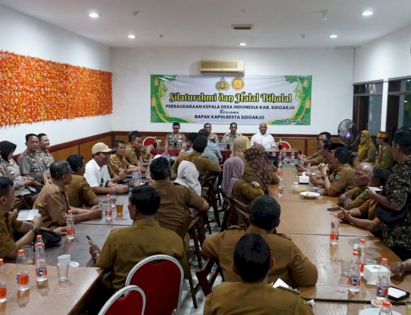 Kapolresta Sidoarjo Perkuat Kamtibmas Jelang Pilkades Serentak 2026 Lewat Halal Bihalal Bersama Kepala Desa