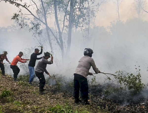 Cegah Karhutla Sebelum Api Menyala, 198 Peserta Didik Polri Turun Edukasi Masyarakat