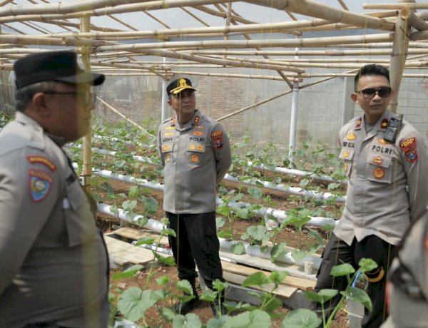 Polres Blitar Komitmen Kawal Swasembada Pangan Melalui Pemanfaatan Lahan Produktif