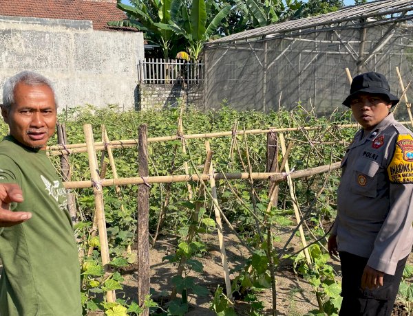 Polsek Balongbendo Masif Dampingi Warga Kelola P2L, Dukung Ketahanan Pangan