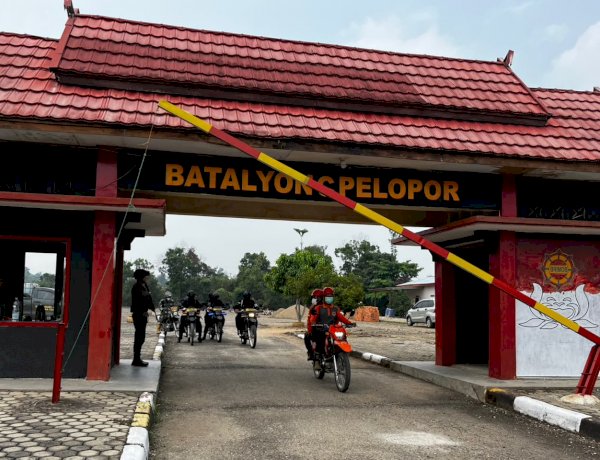 Pantau Karhutla, Satbrimob Polda Jambi Bersama Instansi Terkait Patroli Kawasan Konservasi Gajah di Tebo