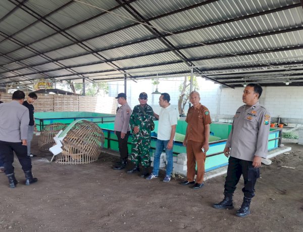 Polsek Candi Tindaklanjuti Aduan Sabung Ayam di Kalipecabean, Polisi dan Tiga Pilar Datangi Lokasi