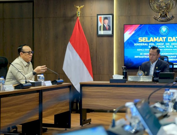 Menko Infrastruktur dan Kepala BRAN Perkuat Sinergi, Dorong Tanah Lebih Produktif bagi Rakyat