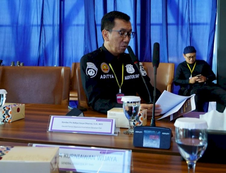 Baharkam Polri Audit Resertifikasi Sistem Manajemen Pengamanan di Obvitnas PT TPPI Tuban Jatim
